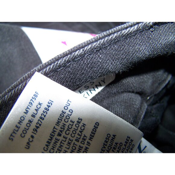 Seven 7 Jeans Black Tummy Less Skinny High Rise 14 Black NWT - Picture 10 of 10